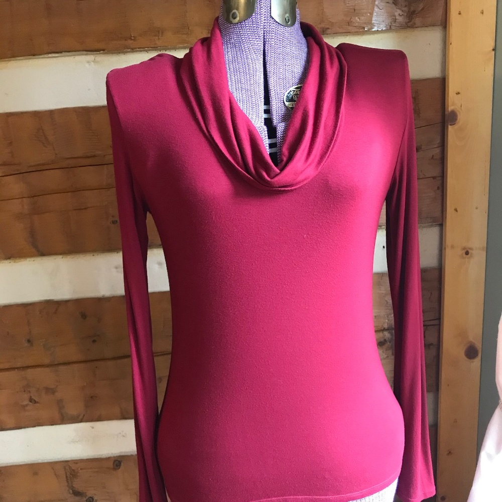 Elie Tahari cowl neck top